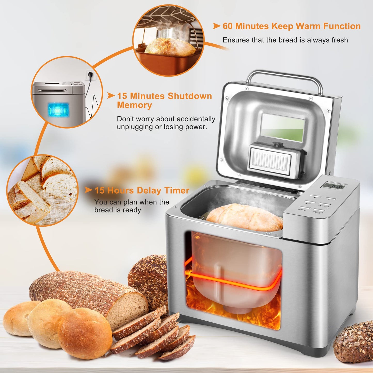 Bread Maker Machines 19 in 1