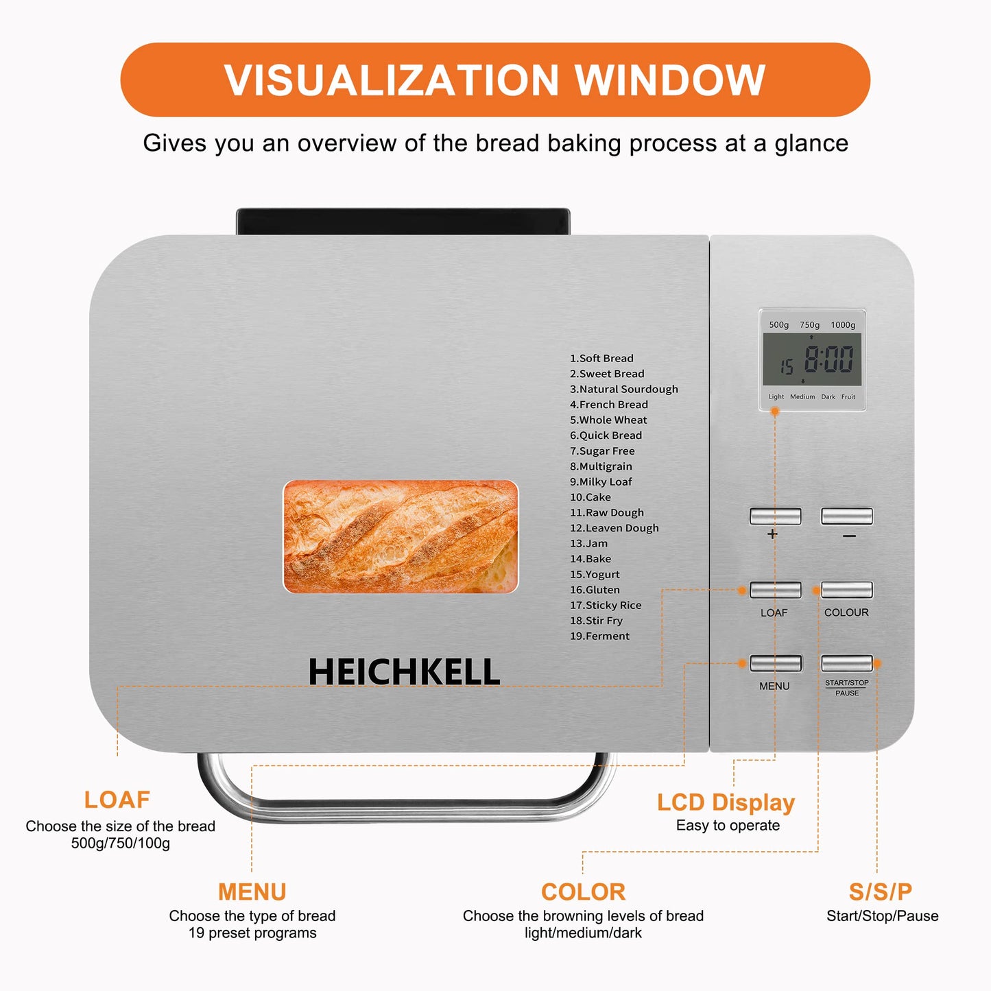 Bread Maker Machines 19 in 1
